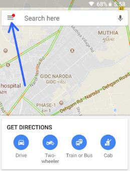 Kā izdzēst visu Google Maps meklēšanas vēsturi operētājsistēmā Android