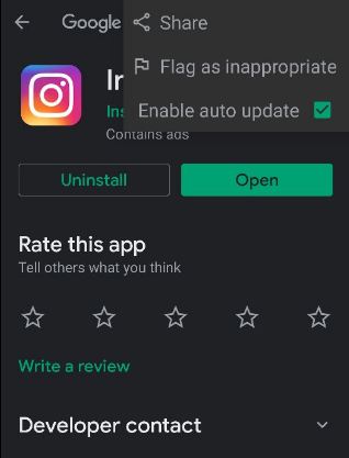 Kā atspējot Instagram automātiskos atjauninājumus Android tālrunī