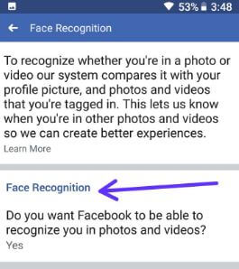 Kā lietot Facebook sejas atpazīšanu android tālrunī