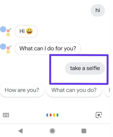 Kā lietot Ok Google, lai uzņemtu selfiju android ierīcēs